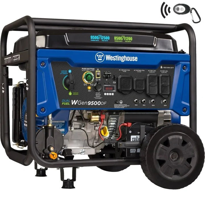 Westinghouse WGen9500DF Dual Fuel Portable Generator – Gas & Propane Power | TSH