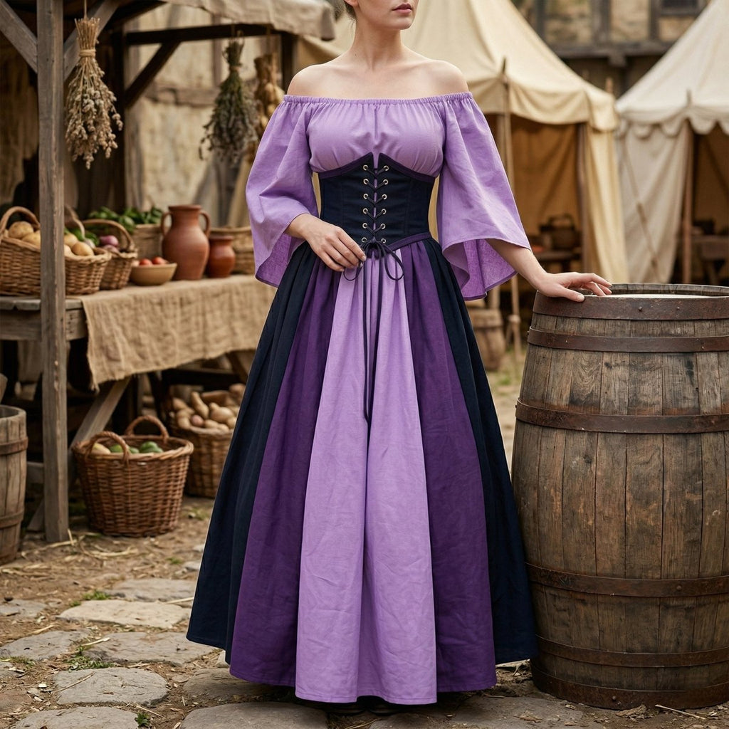 European Medieval Retro Queen Dress – Halloween Costume