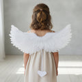 White & Black Feather Angel Wings – Cosplay & Party Props