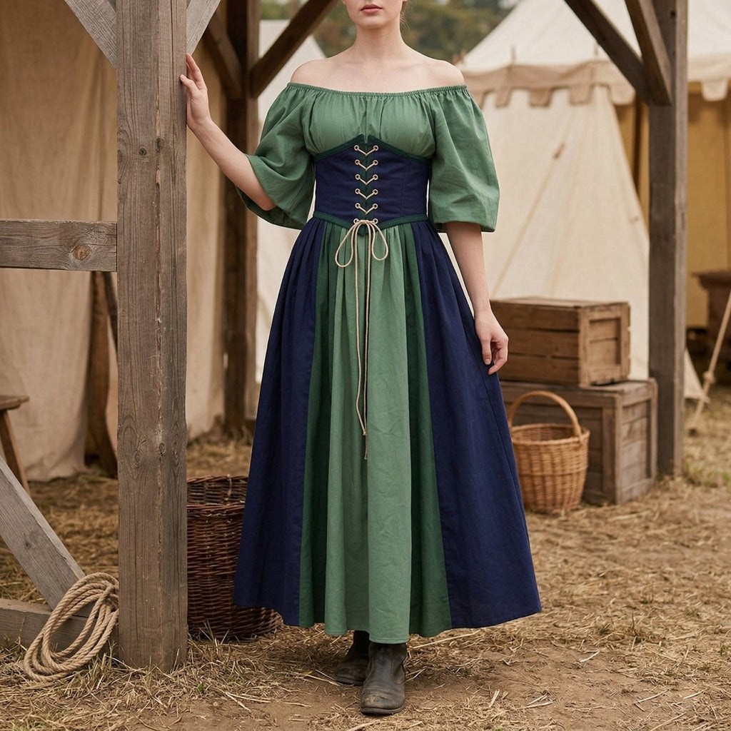 European Medieval Retro Queen Dress – Halloween Costume