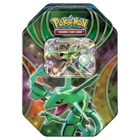Pokemon Tins 2016 Trading Cards Best of Ex Tins Featuring Rayquaza Collector Tin