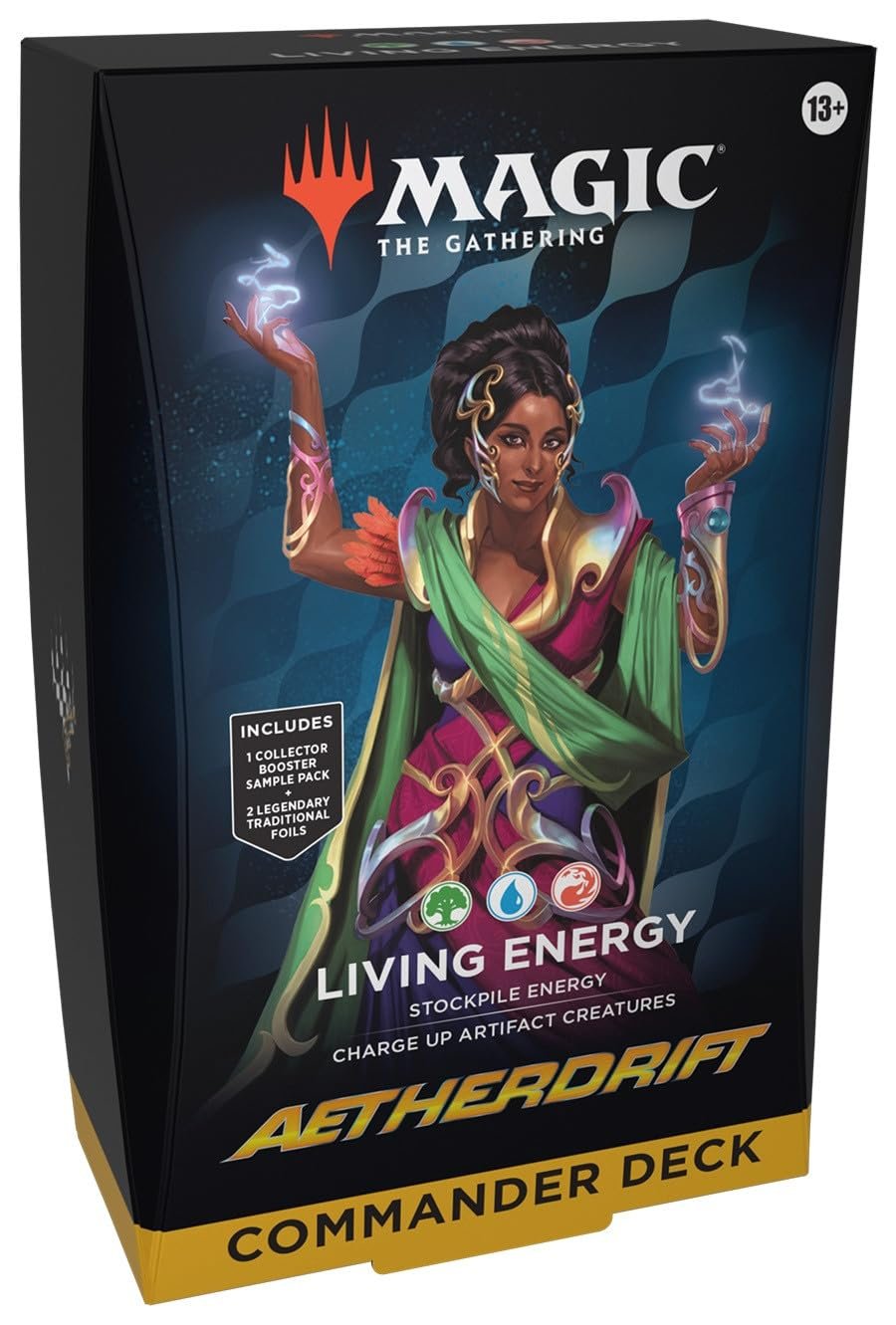 Magic The Gathering Aetherdrift Commander Deck Living Energy Green/Blue/RED (SD1)