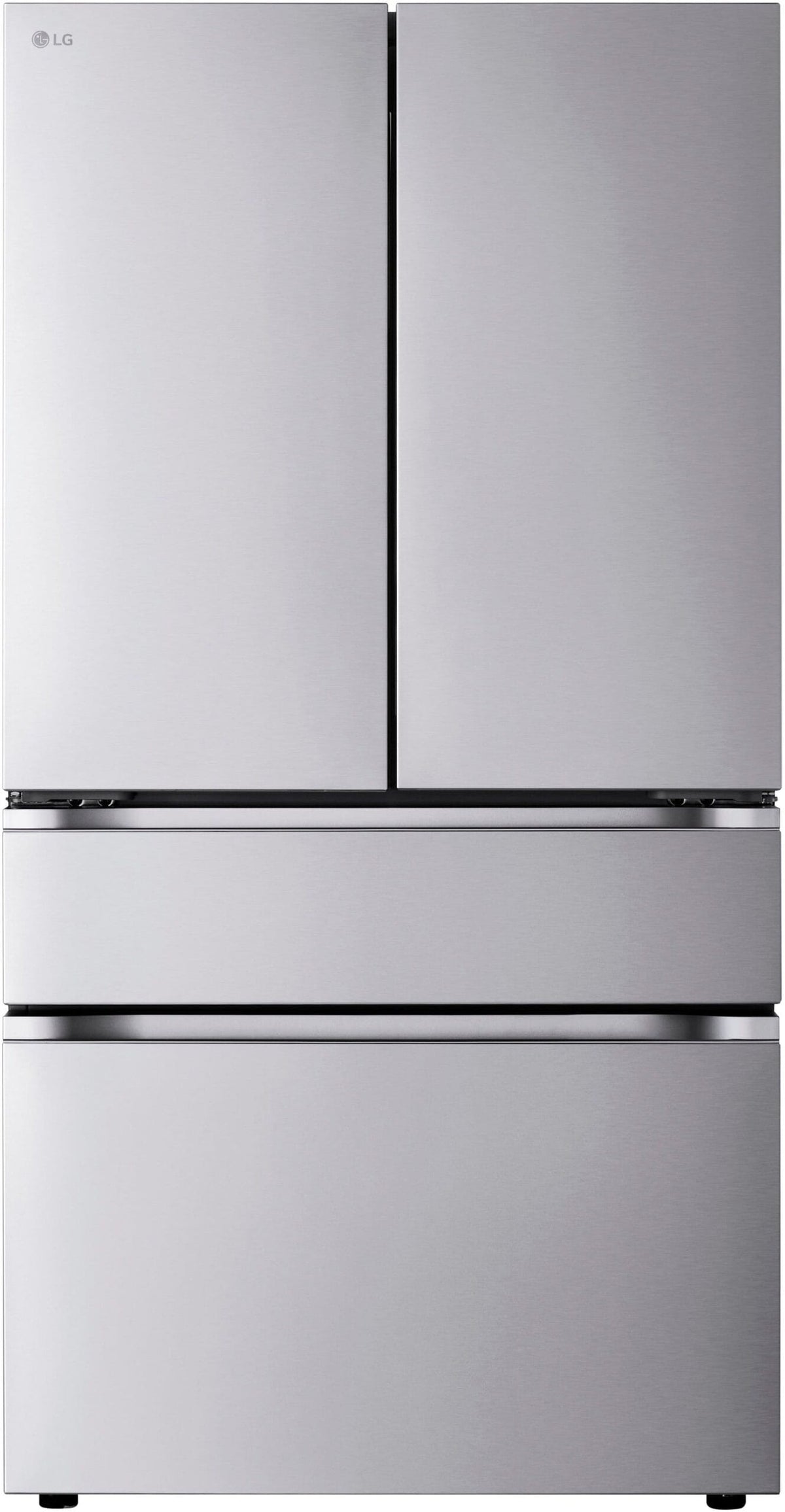LG 36-Inch Standard-Depth MAX 29.6 Cu. Ft. 4-Door French Door Smart Refrigerator with Full-Convert Drawer – Stainless Steel Open Box