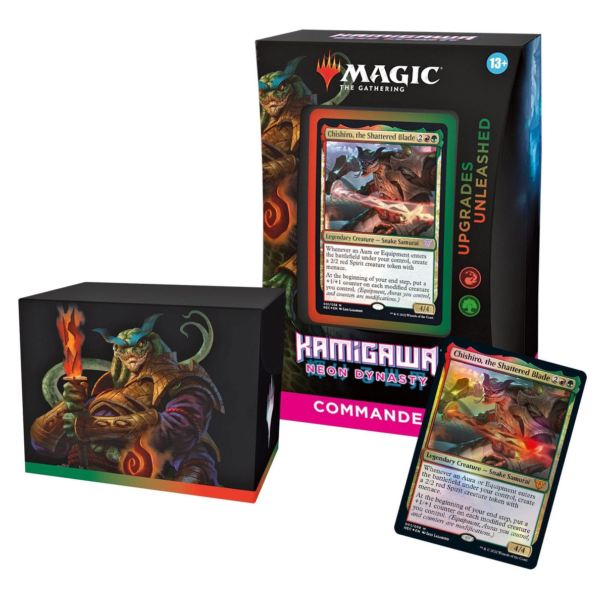Magic: The Gathering Kamigawa: Neon Dynasty Commander Deck – Upgrades Unleashed (Red-Green)