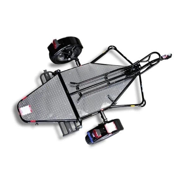 Single Motorcycle Folding Trailer – Compact Stand-Up Bike Transport Trailer | TSH