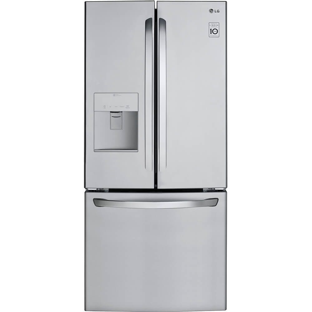 LG LFDS22520S 22 Cu. Ft. French Door Refrigerator – Stainless Steel Bottom Freezer | TSH