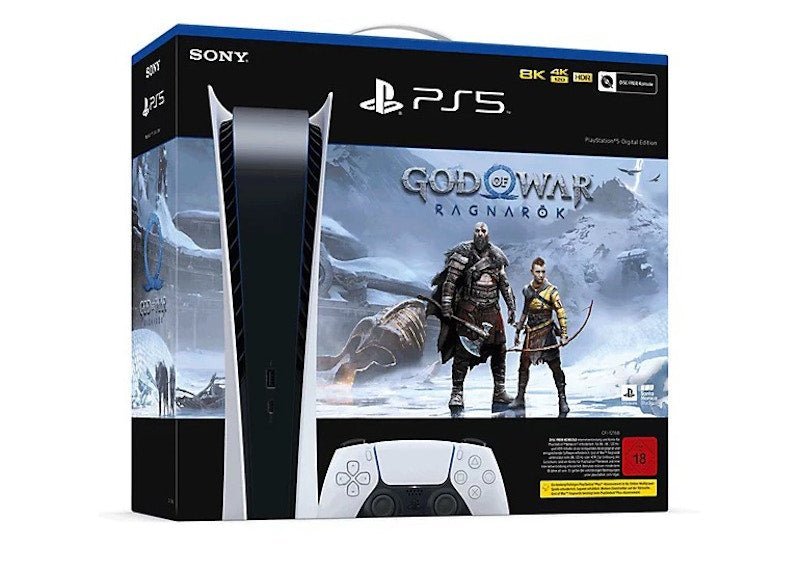 Sony PlayStation 5 PS5 Digital Edition God of War Ragnarök (EU Plug) Console Bundle