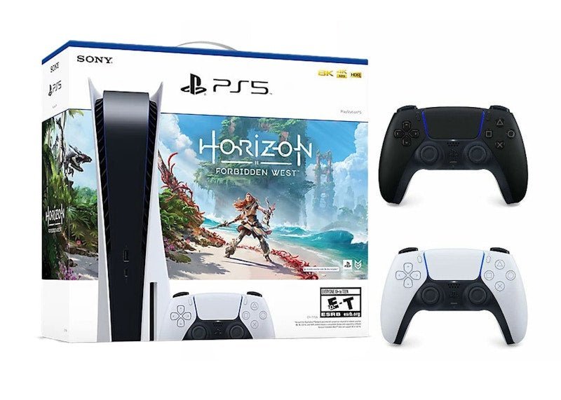Sony Playstation 5 PS5 Horizon Forbidden West Blu-Ray Console with Extra DualSense Wireless Controller Bundle (US Plug) 1000032115/1000032000-3006392