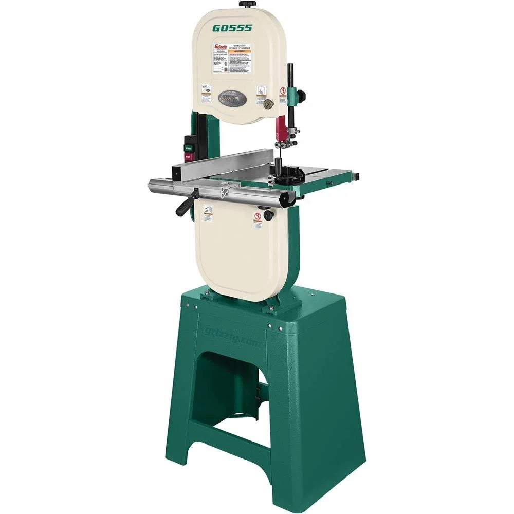 Grizzly G0555 14″ 1 HP Bandsaw – Heavy-Duty Woodworking Cutting Machine | TSH