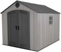 Lifetime 8×10 ft Outdoor Storage Shed – Gray Garden Shed