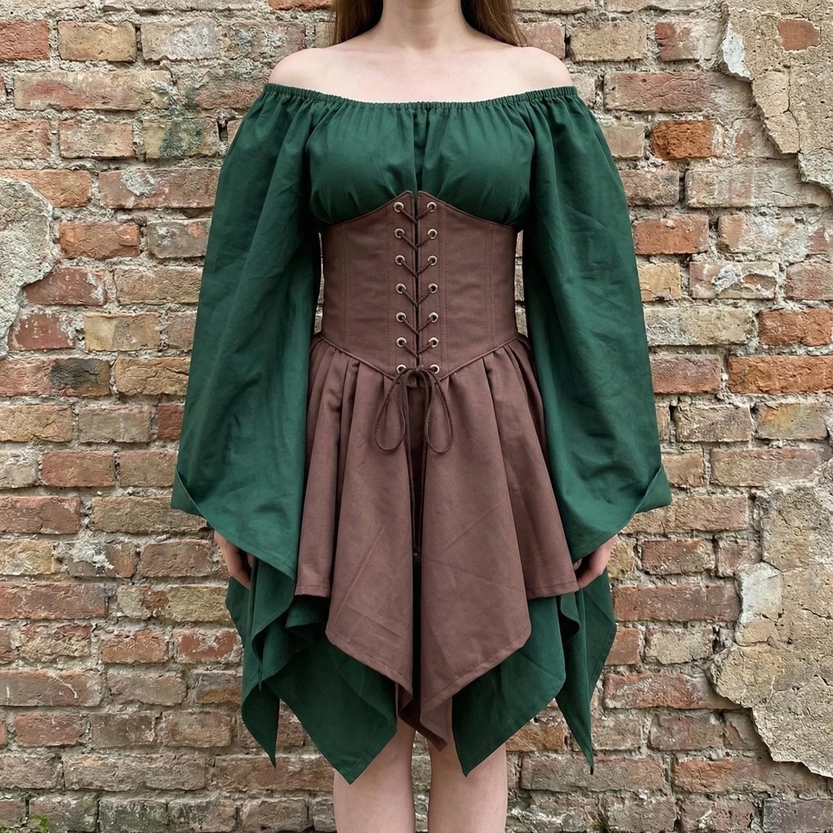 Women's Viking Medieval Dress | Renaissance Nordic Warrior Costume for LARP & Cosplay