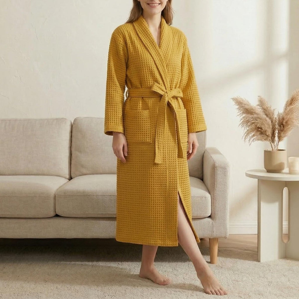 Bathrobe – Lightweight Waffle Robe for Men & Women | Spring Summer Morning Robe