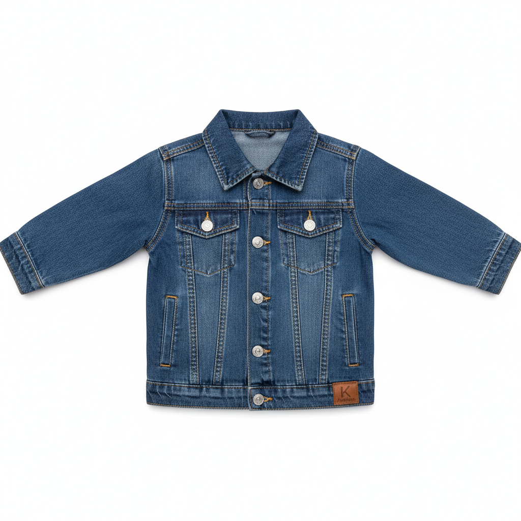 Girls Denim Jacket - Classic Blue