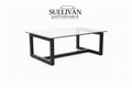 Modern Coffee Table with Tempered Glass Top