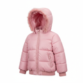 Girls Puffer Jacket - Pink Frost