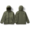 Boys Hooded Windbreaker - Olive