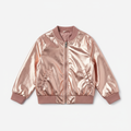 Girls Bomber Jacket - Rose Gold