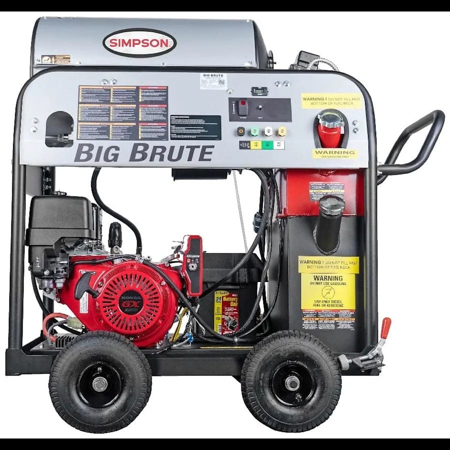 Simpson BB65106 Big Brute 4000 PSI Gas Hot Water Pressure Washer