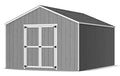 Little Cottage Co. 12×16 Pre-Cut Gable Shed Kit – DIY Outdoor Storage Building