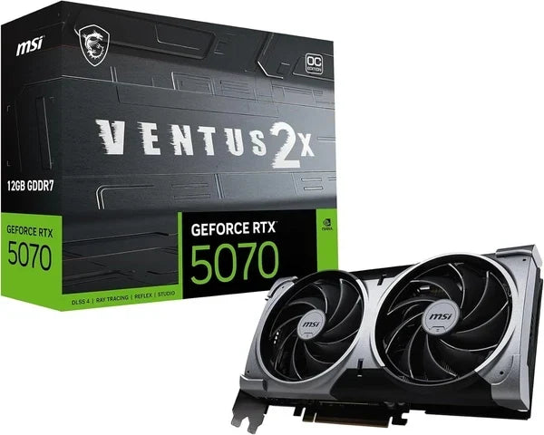 MSI GeForce RTX 5070 12GB VENTUS 2X OC – GDDR7 Gaming Graphics Card | TSH