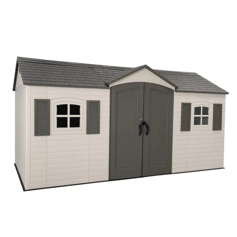 Lifetime 15×8 ft. Outdoor Storage Shed – Large Garden Storage Building
